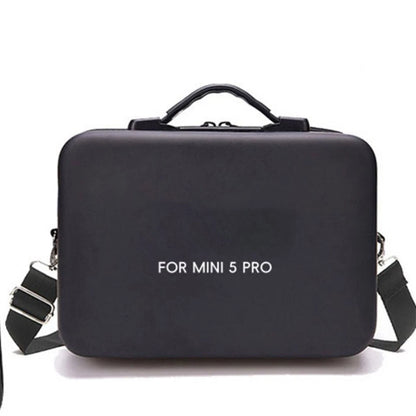 For DJI For Mini 5 Pro Compatible PU Leather Case with Shoulder Strap Black