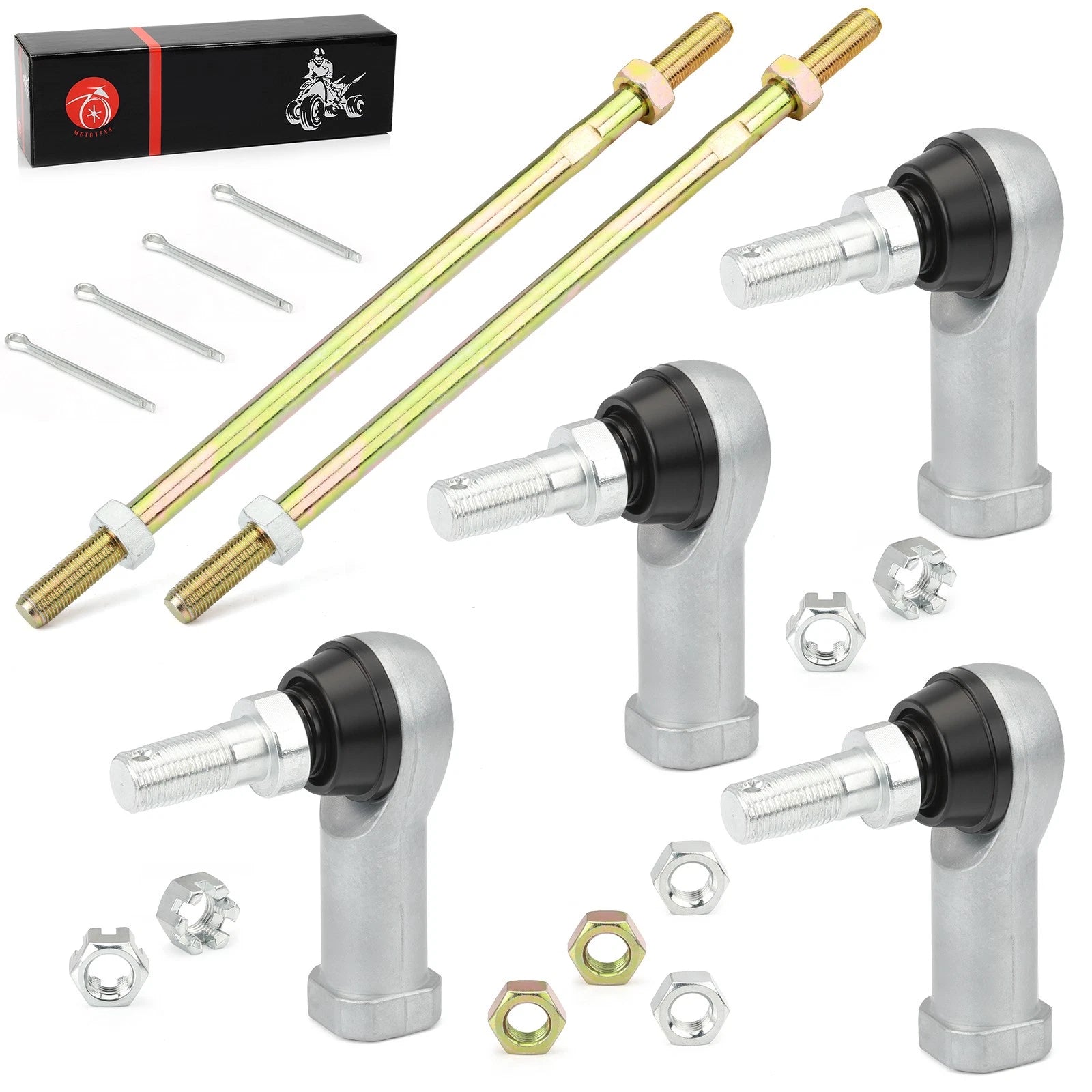 2X Tie Rod Ends for Honda Foreman 450 TRX450FE/FM TRX450ES/S (1998–2004)
