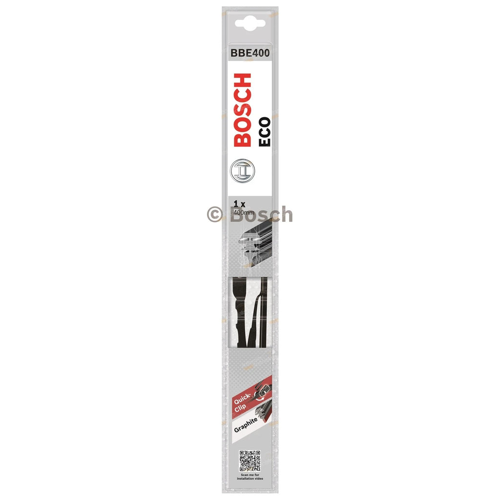 Front Pair Bosch Eco Wiper Blades for Mazda 121 (1990–1997)
