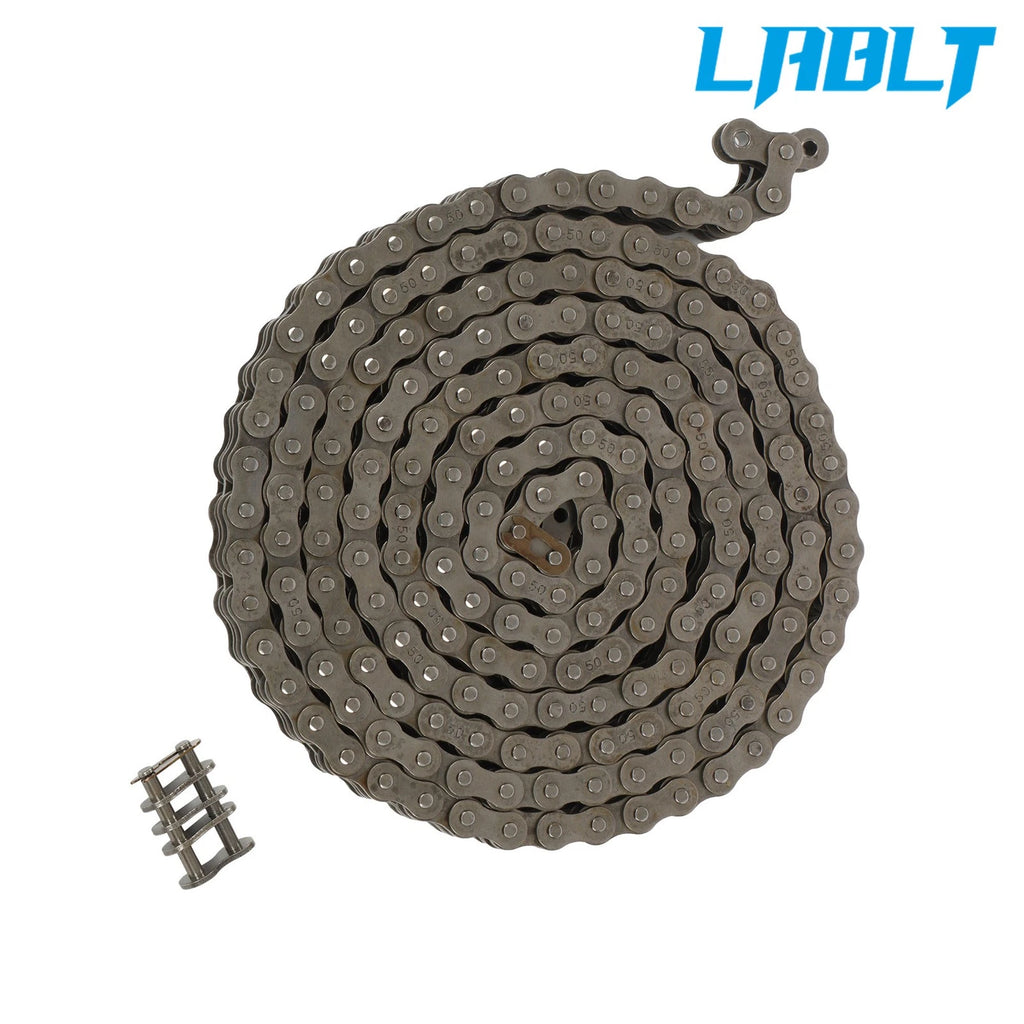 1PC Double-Row Chain 10ft w/2 Connecting Links 0.625" Pitch for LABLT