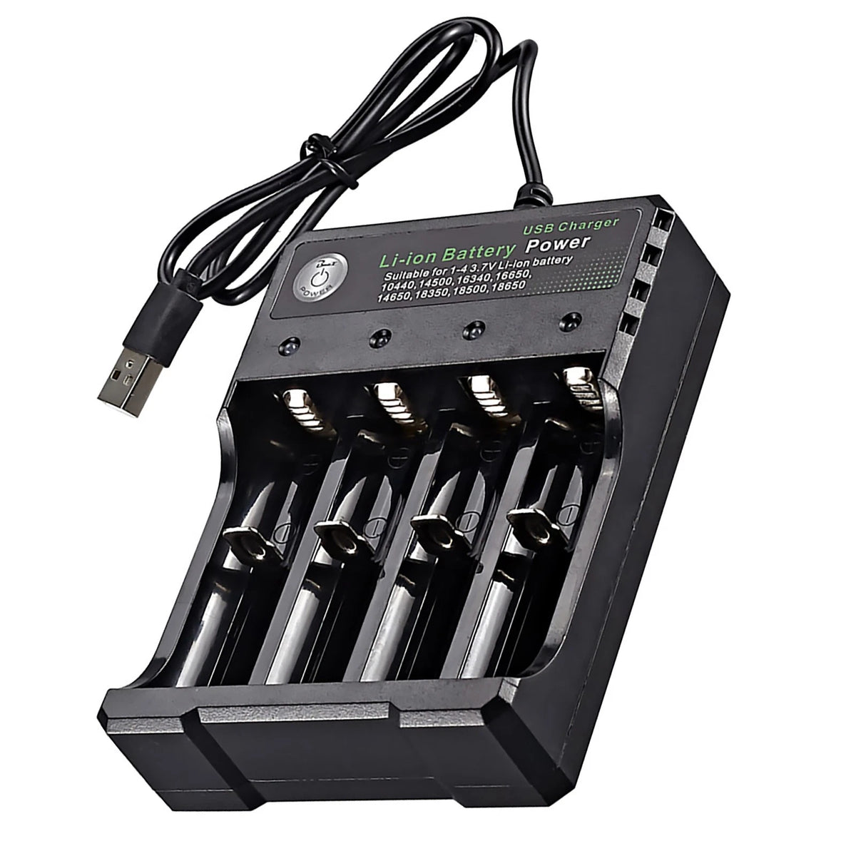 4 Slot USB 3.7V Lithium Battery Charger