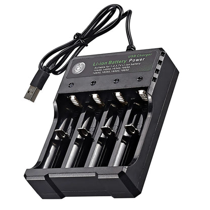 4 Slot USB 3.7V Lithium Battery Charger