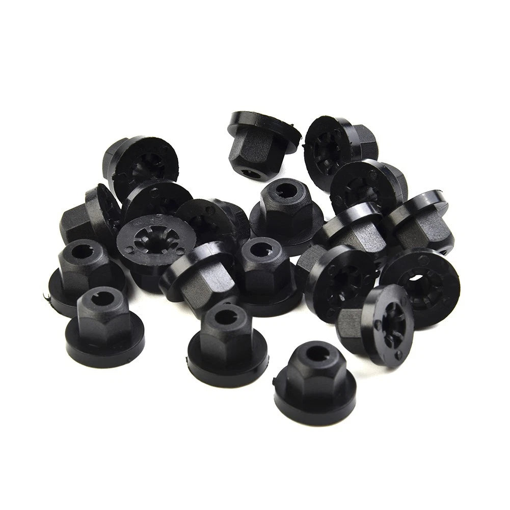 Plastic Nut with Ring for BMW E46 E60 E90 E91 X3 (4.5mm Hole)