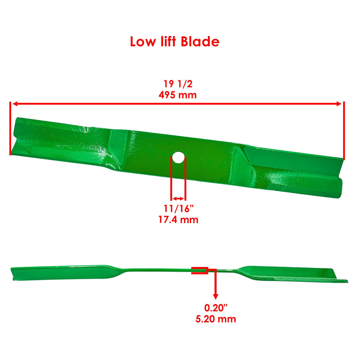 Deck Blade 38 Inch Replacement for John Deere GT242 GT262 LT155 (2005–2018)