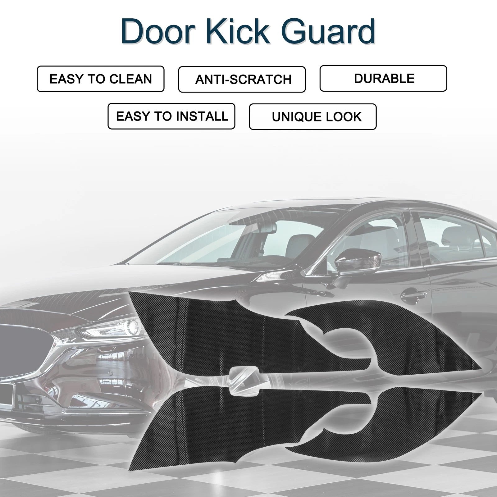 Door Kick Guard Set Replacement for Mazda Atenza (2014–2016) Front Rear
