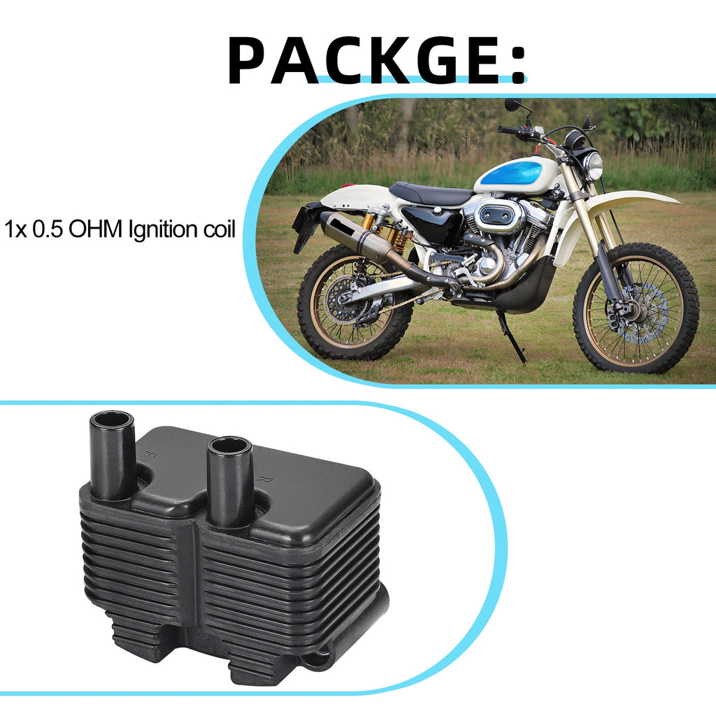 Ignition Coil 0.5 OHM 31655-99 2102-0225 for Dyna Super Glide FXD (1999–2005)