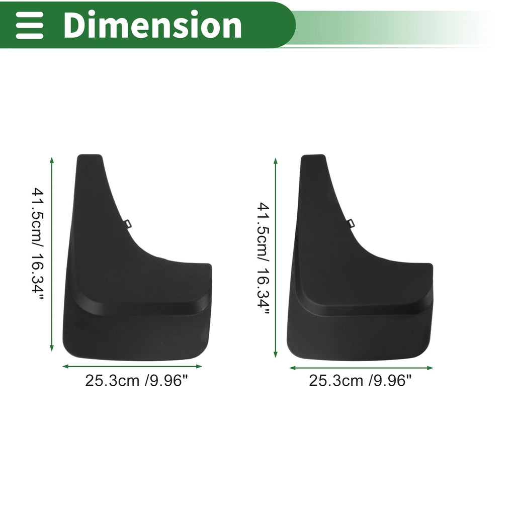 Mud Flaps Splash Guards with Mount Kit for Chevrolet Blazer (2005–2015)