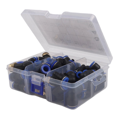 53 Piece Pneumatic Push In Connector Kit for Pipe Installation