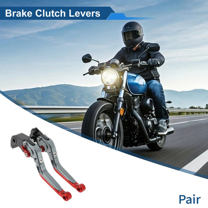 Brake Clutch Levers for Yamaha YZF-R7 (2021–2025) Titanium Red End 1 Pair