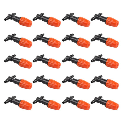 50X Adjustable Drip Irrigation Emitters Atomizing Nozzles Kit