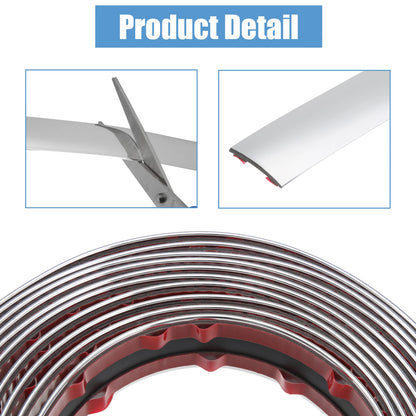 25mm Wide Bumper Protector Strip for Auto (Universal Fit)