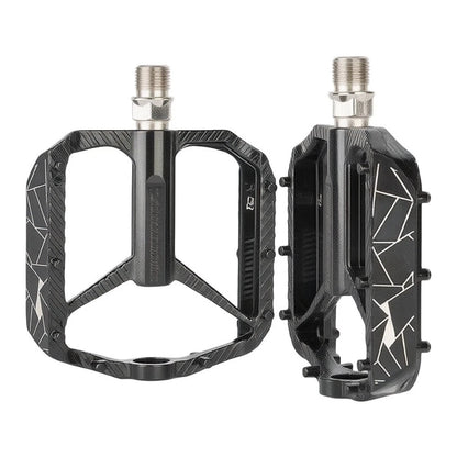 Aluminum Alloy Bicycle Pedals Wide Platform 12.5x10.5x2cm
