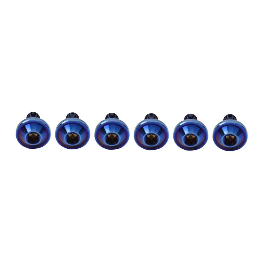 6pcs M5x30mm Titanium Alloy Torx Head Bolts for Motorcycle