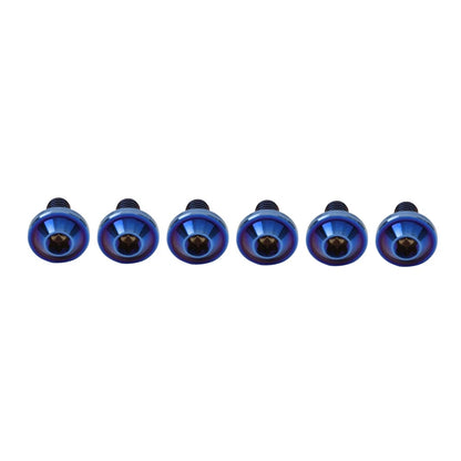 6pcs M5x30mm Titanium Alloy Torx Head Bolts for Motorcycle