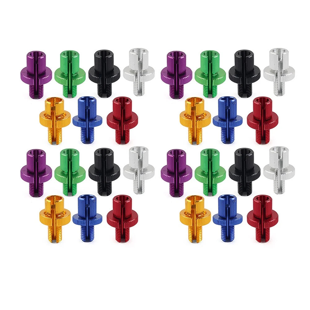 Set of 4 8mm Clutch Brake Throttle Cable Adjustment Screws for Motorcycle ATV