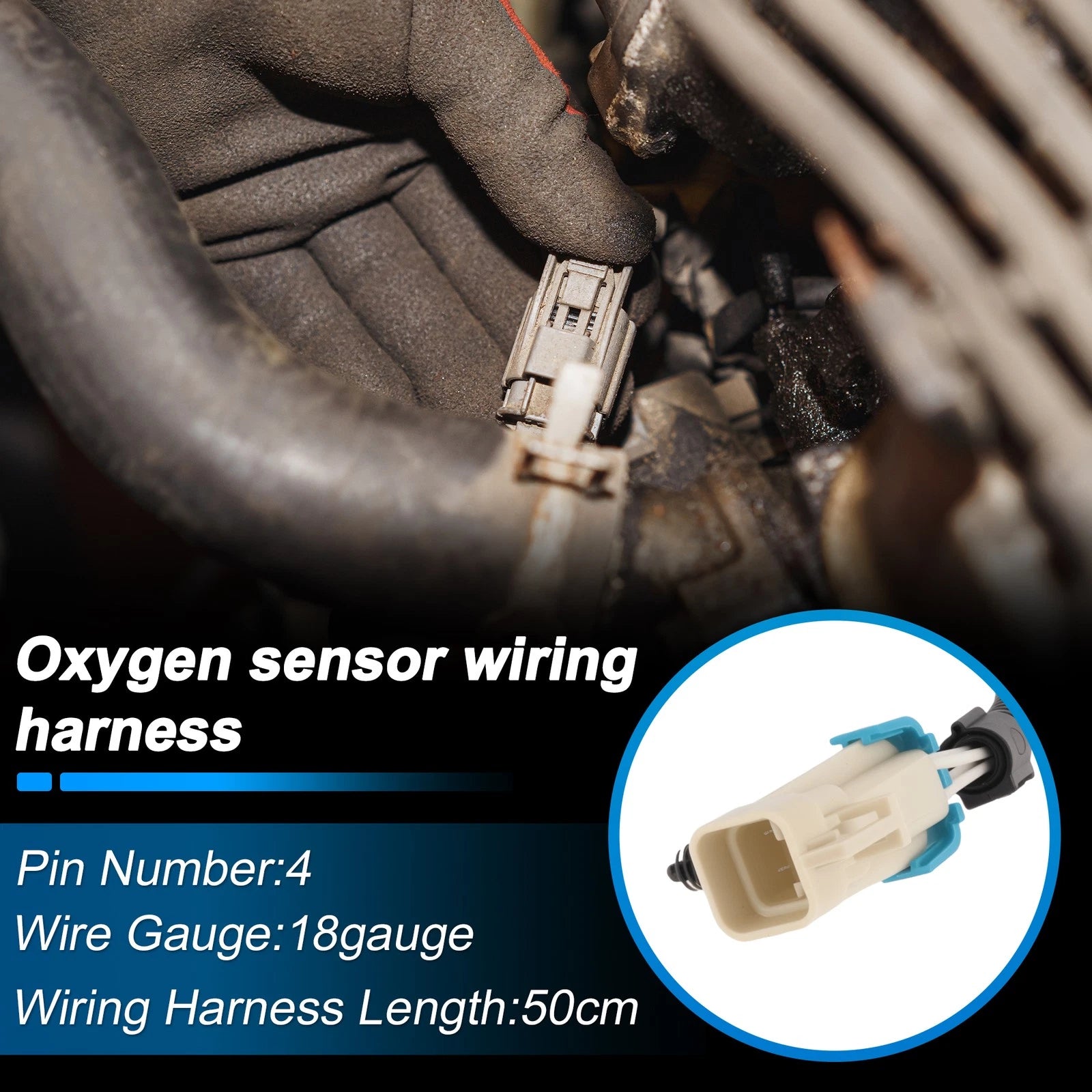 O2 Oxygen Sensor Connector Pigtail for Cadillac Escalade 2008–2014 (12583804)