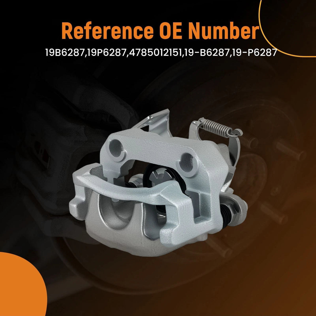 Rear Left Disc Brake Caliper with Bracket for Toyota Prius Plug-In (2012–2015)