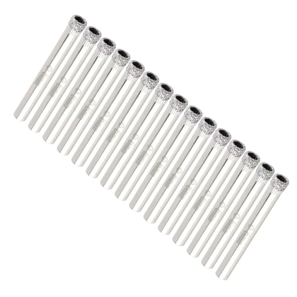 15Pcs 6mm Diamond Drill Bit Set for Tile Marble Glass Core Hole Saw