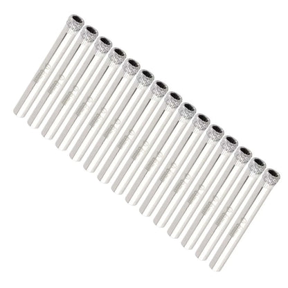 15Pcs 6mm Diamond Drill Bit Set for Tile Marble Glass Core Hole Saw