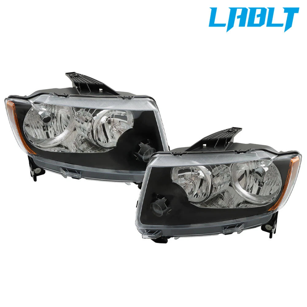 Headlight Assembly Set of 2 Halogen for Jeep Grand Cherokee/Compass (2011–2017)