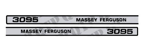 Bonnet Decal Set for Massey Ferguson 3095 (1990–1995)