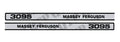 Bonnet Decal Set for Massey Ferguson 3095 (1990–1995)