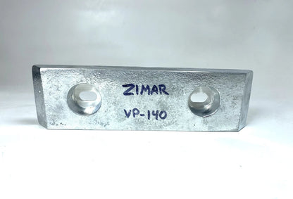 Zimar VP-140 Zinc Bolt On Anode Bar 10.5'' for Automotive Applications