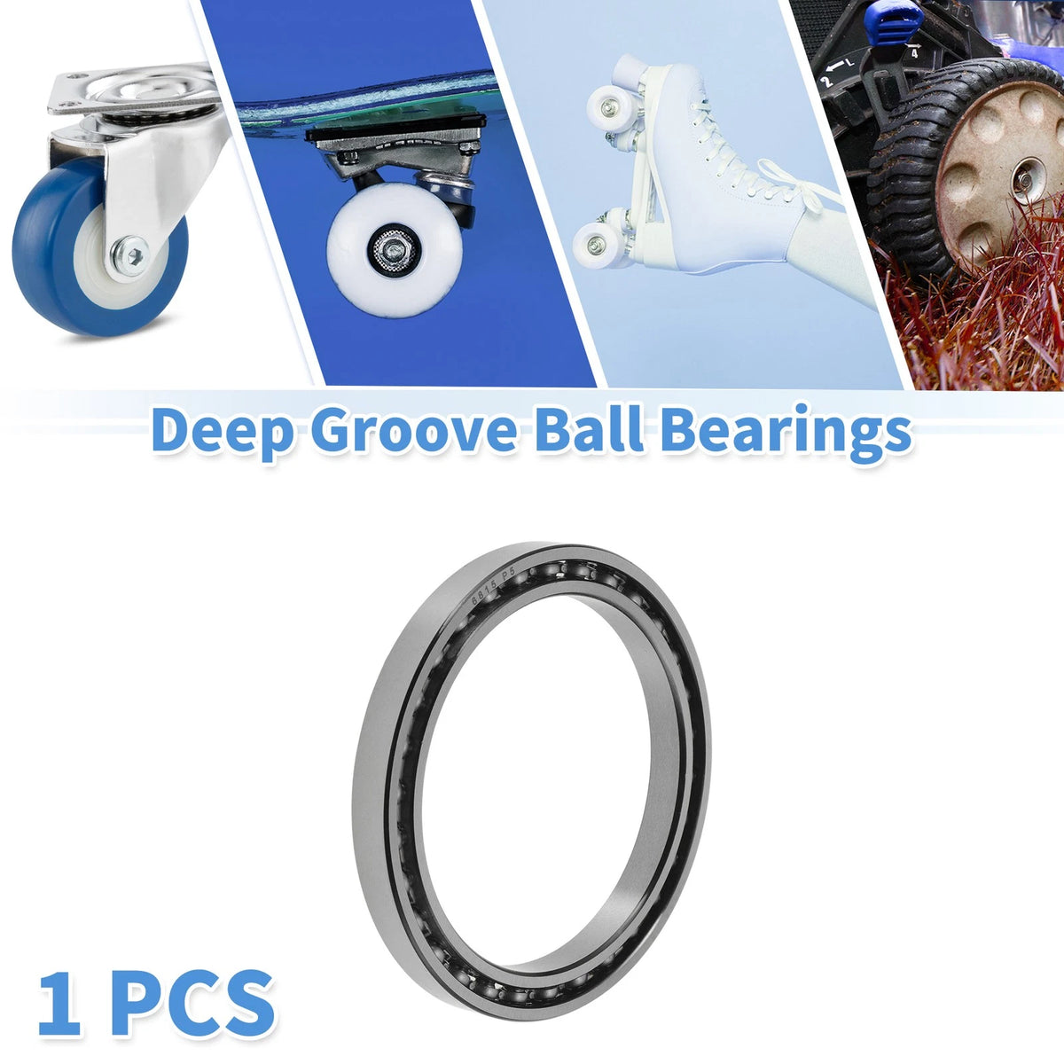 Deep Groove Ball Bearing 75x95x10mm for Scooter Skateboard (6815)