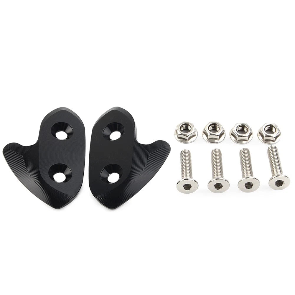 Rear View Mirror Block Off Base Plates for Yamaha YZF-R1 (2015–2019) Black