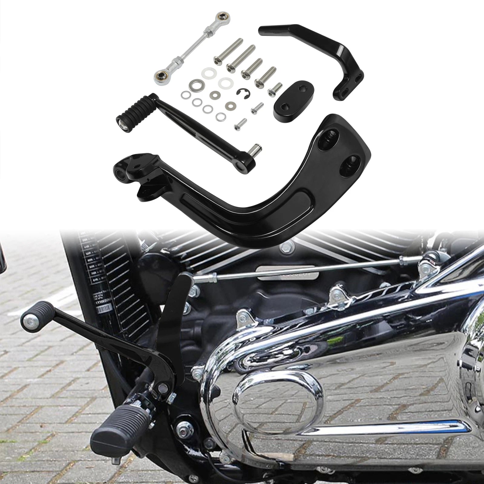 Mid Controls Shift & Brake Side Kit for Harley Sport Glide Fat Bob (2018–2024)