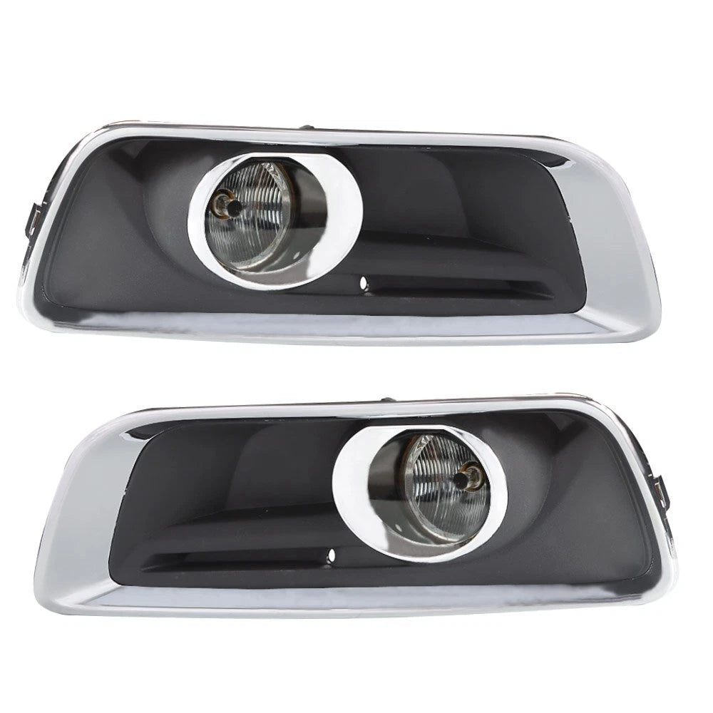 Clear Front Bumper Fog Lights Lamps + Switch + Wiring Kit for Chevy Malibu (2013–2015)