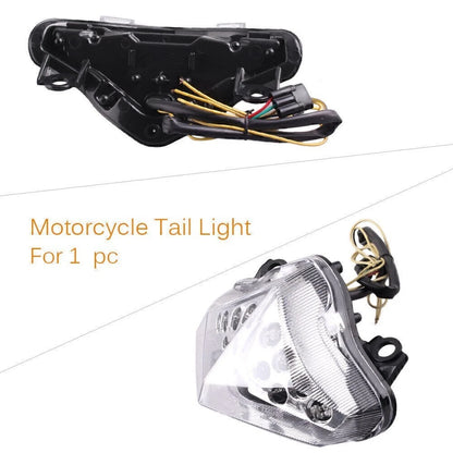 Clear Brake Turn Signal Tail Light for Kawasaki EX650 (2010–2012)