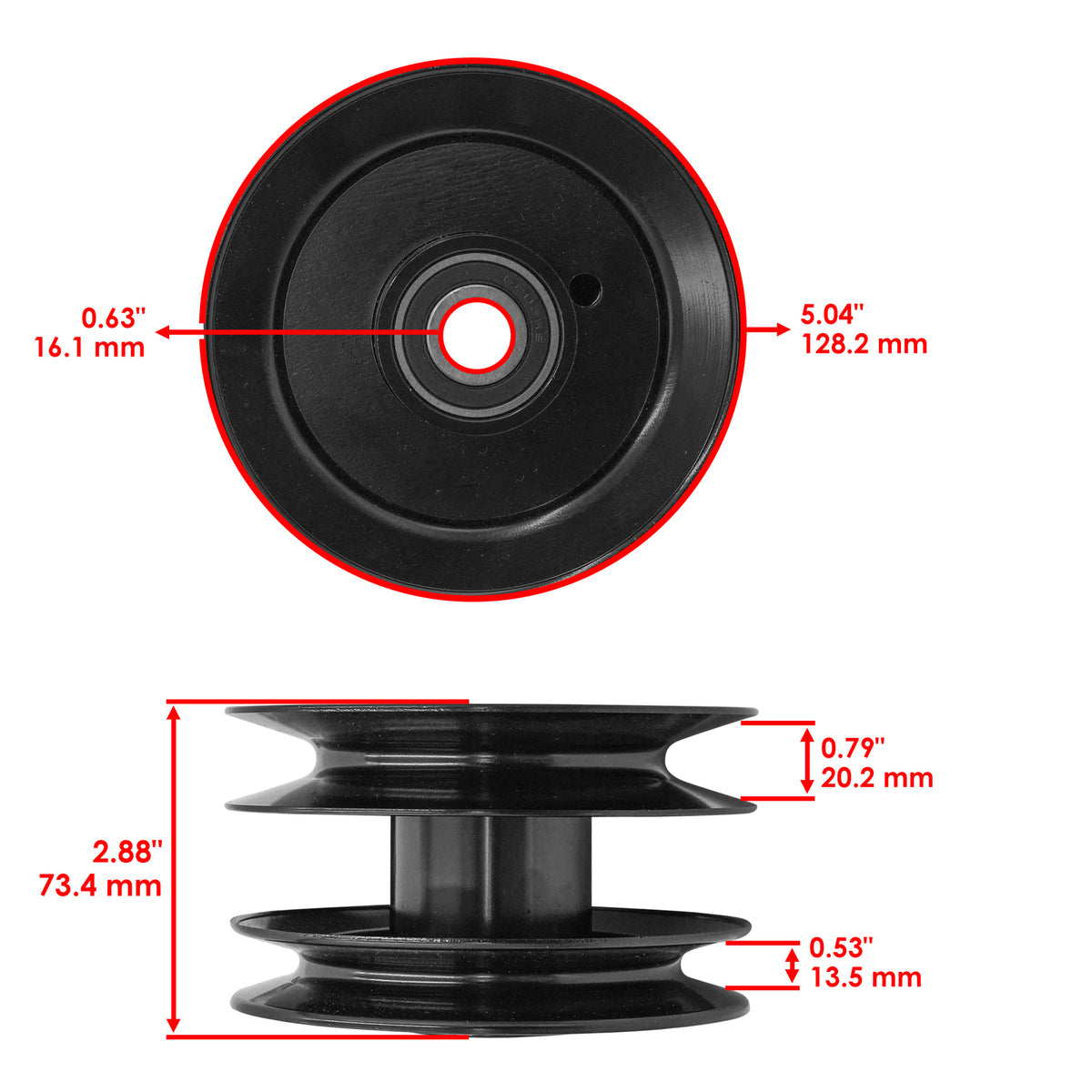 Deck Pulley Replacement for Troy-Bilt Super Bronco LT1742 LT1842 (42")