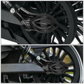 Black Rear Swingarm Axle Bolt Covers for Indian Scout (2015–2016)