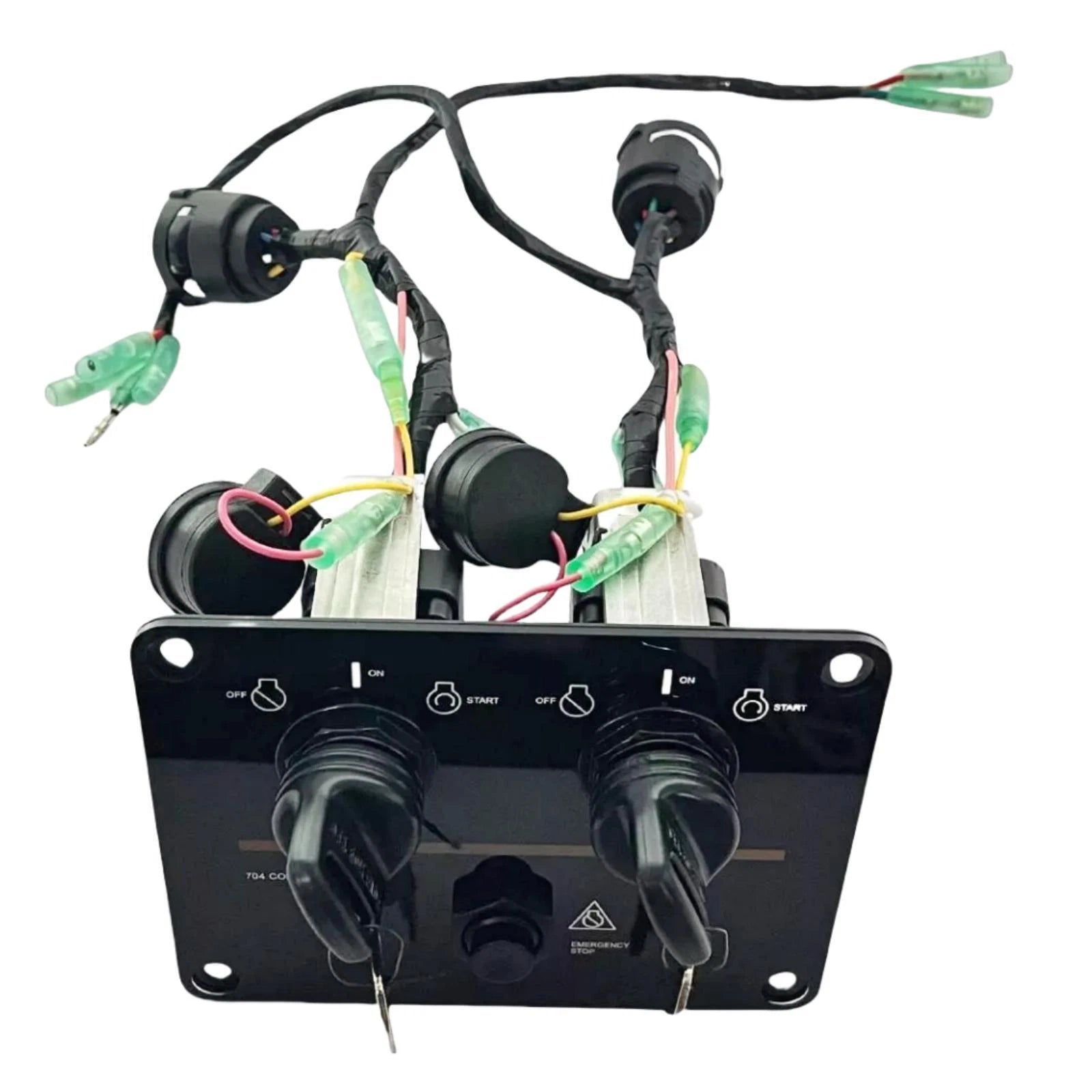Dual Key Switch Control Panel Mount for Yamaha Boat (6K1-82570-13, 6K1-82570-08)