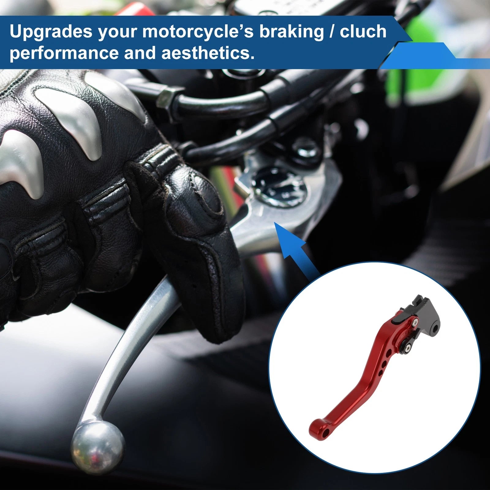 Adjustable Clutch Brake Levers Red Pair for Honda CBF600 SA (2010–2013)