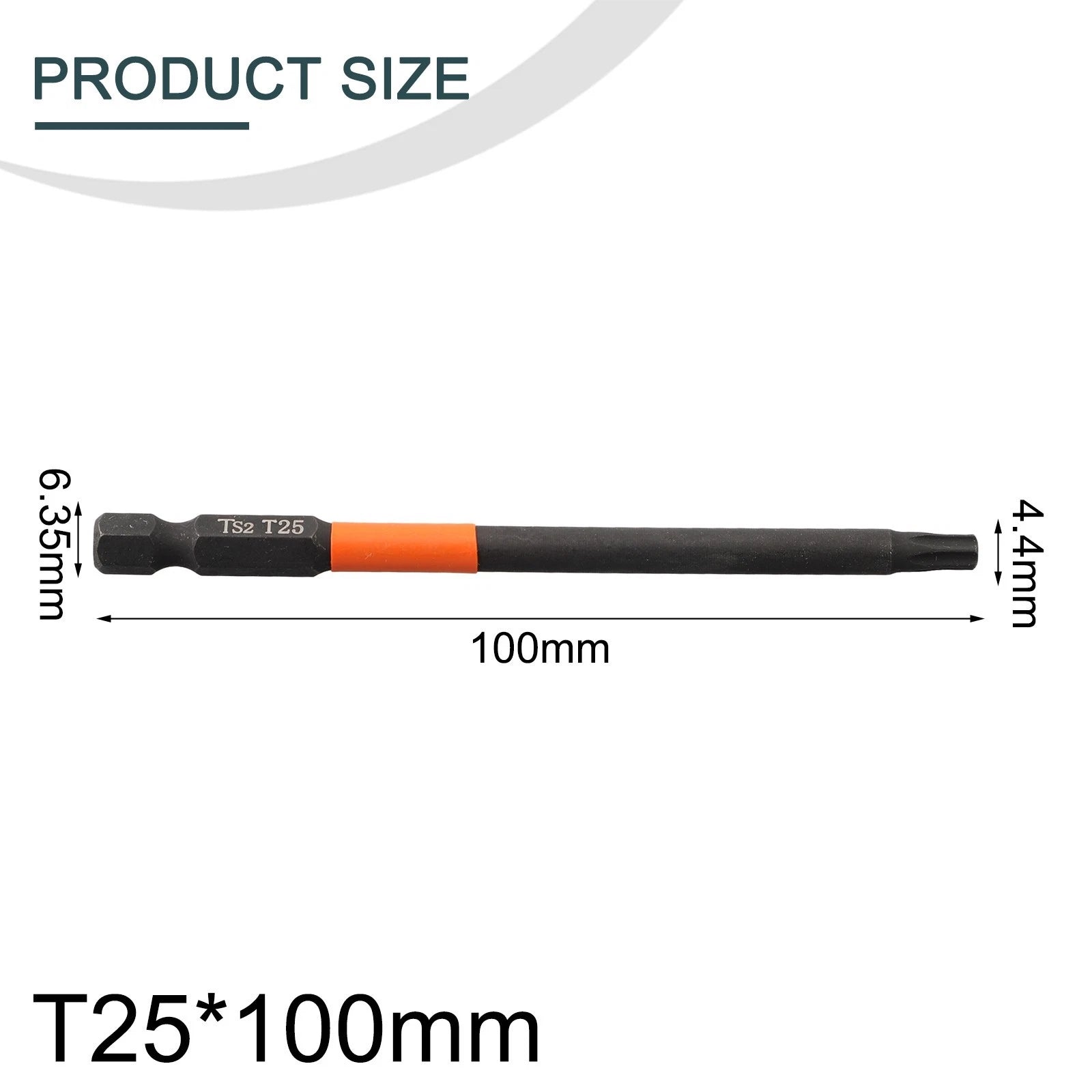 1PC 1/4 Inch Hex Shank Screwdriver Bit 100mm