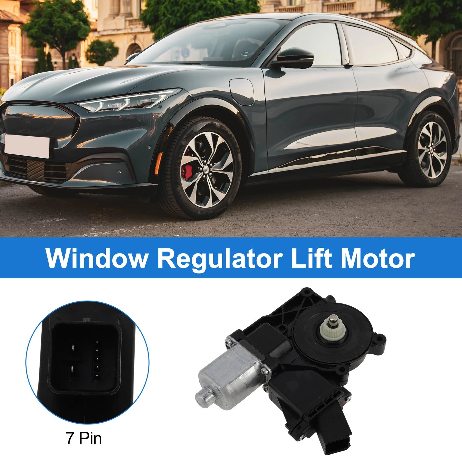 Left Front Power Window Regulator Lift Motor for Ford Mustang (2010–2014)