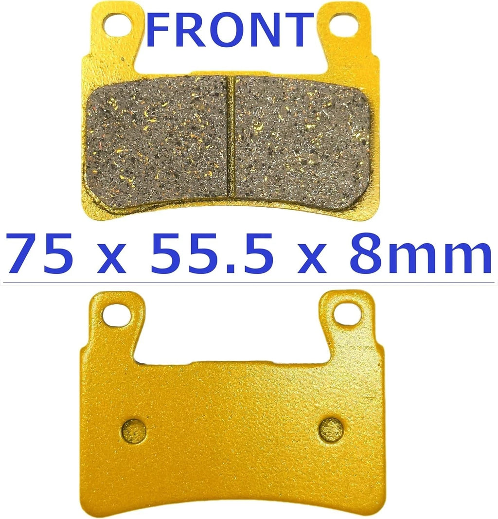 Front Rear Brake Pads for Harley FLS Softail Slim FLSTC (2012–2023)