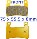 Front Rear Brake Pads for Harley FLS Softail Slim FLSTC (2012–2023)
