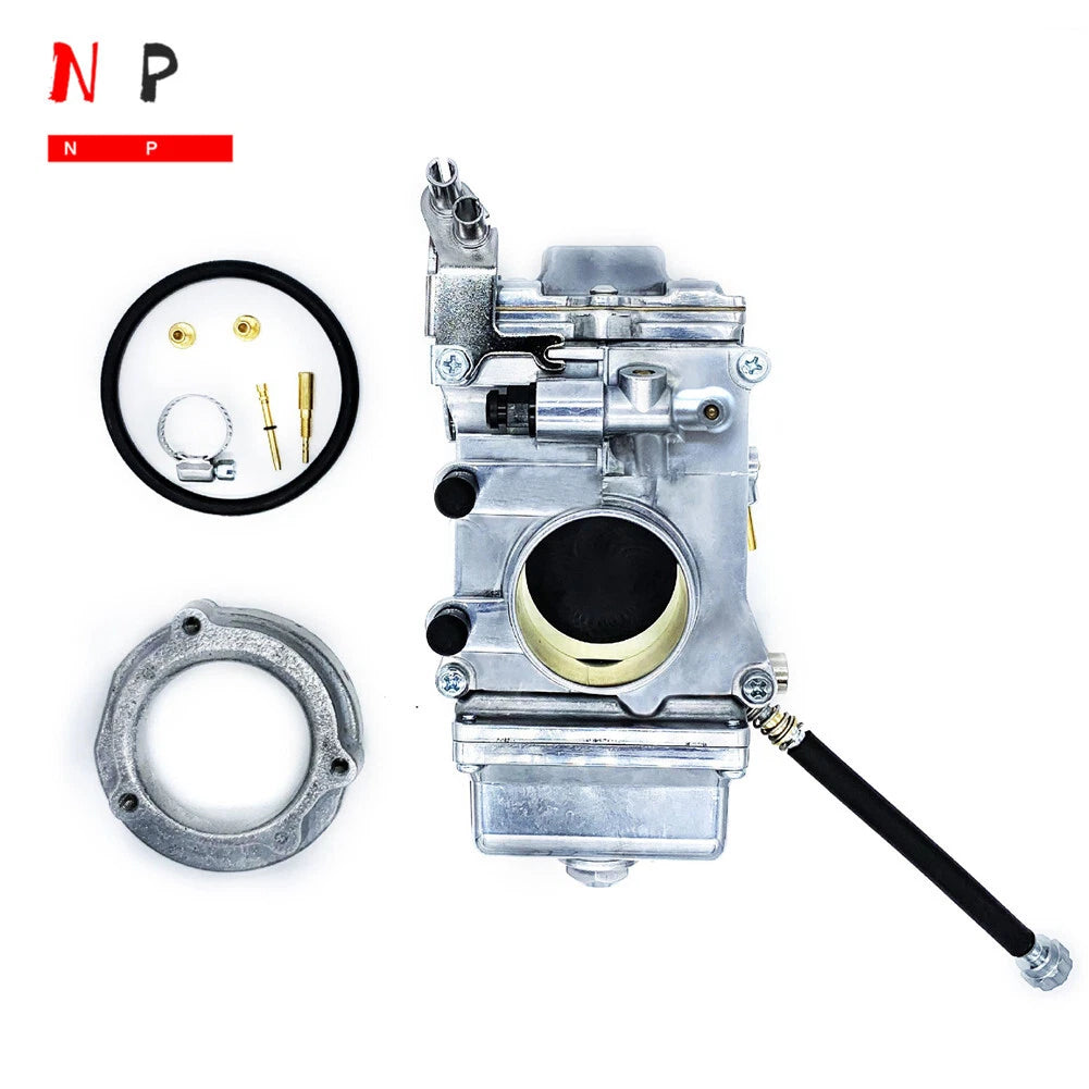 Polished Carburetor for Harley Davidson HSR45 (EVO Twin Cam)