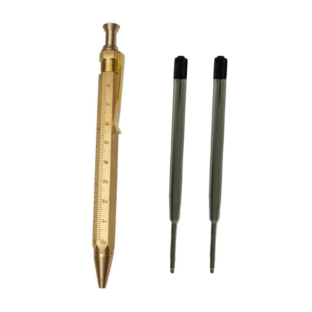 Brass Bolt Action Pen for Everyday Use - Elegant Extendable Design