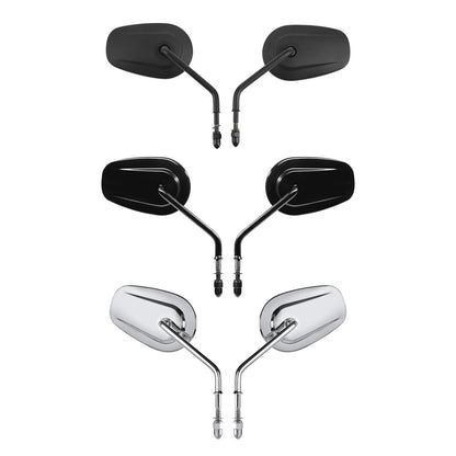 8mm Rearview Mirrors for Harley Touring Softail Street Road Glide (Universal)