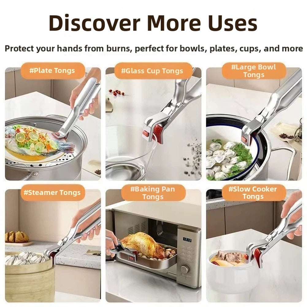 18cm Anti-Scald Bowl Clip for Kitchen Dish Handling