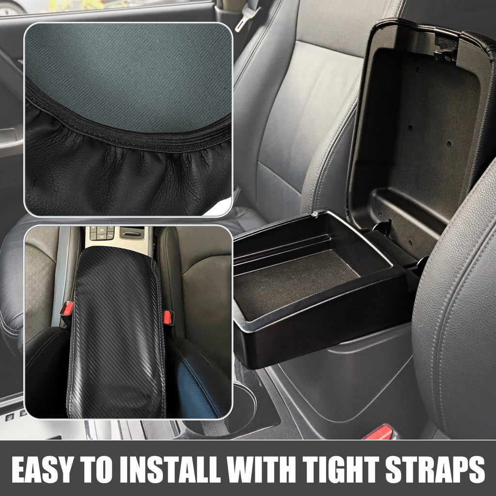 Center Console Pad for Kia Optima (2016–2020) Carbon Fiber Pattern Black
