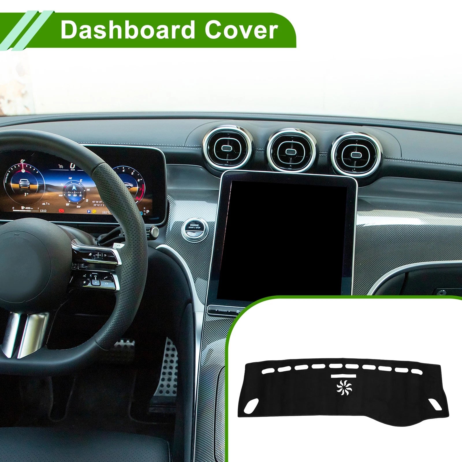 Dashboard Dash Cover Mat for Mercedes A-Class (2013–2017) Sun Protector Pad