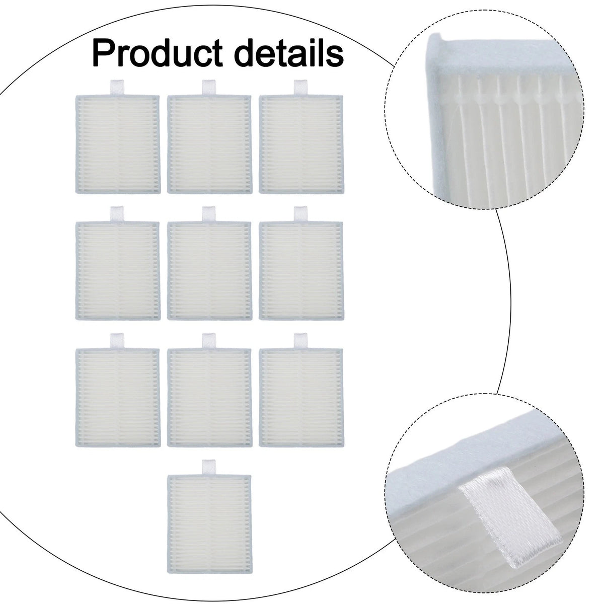 Washable Filter Set for Roomba 105 (Q0120, Y0110) 5/10 Filters