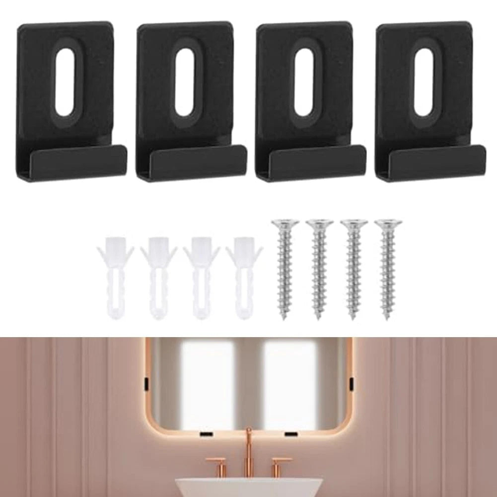 Glass Clips for Frameless Bathroom Mirrors