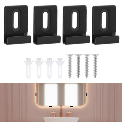 Glass Clips for Frameless Bathroom Mirrors