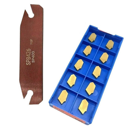26mm Cut Off Blade Tool Holder with 10 Carbide Inserts for SPB264